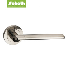 SN CP color interior door handle with round and square nickel